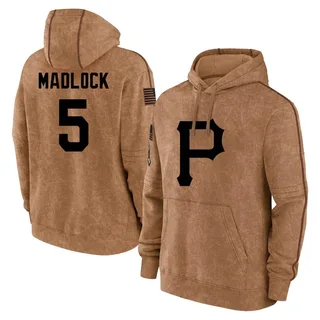 Men's Bill Madlock Pittsburgh Pirates Brown 2023 Salute to Service Club Pullover Hoodie