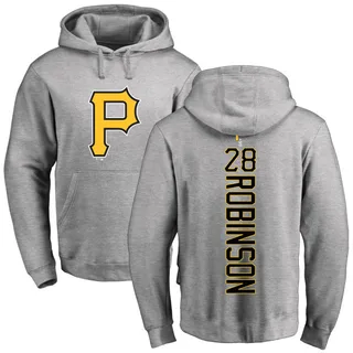 Men's Bill Robinson Pittsburgh Pirates Ash Backer Pullover Hoodie