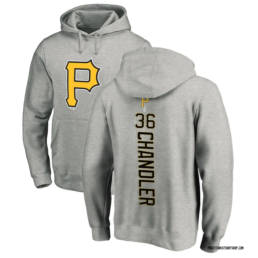 Men's Bubba Chandler Pittsburgh Pirates Ash Backer Pullover Hoodie