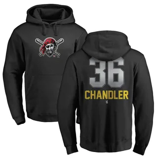 Men's Bubba Chandler Pittsburgh Pirates Black Midnight Mascot Pullover Hoodie -