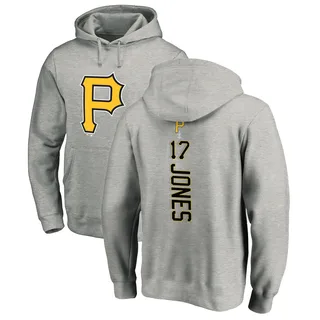 Men's Jared Jones Pittsburgh Pirates Ash Backer Pullover Hoodie