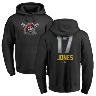 Men's Jared Jones Pittsburgh Pirates Black Midnight Mascot Pullover Hoodie -