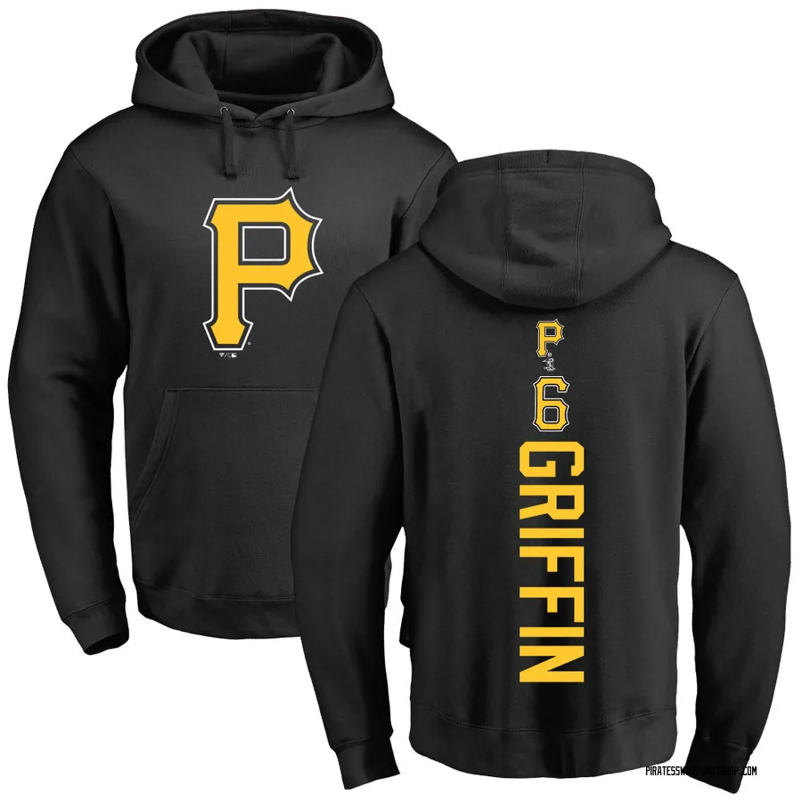 Men's Konnor Griffin Pittsburgh Pirates Black Backer Pullover Hoodie