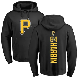 Men's Ryan Harbin Pittsburgh Pirates Black Backer Pullover Hoodie