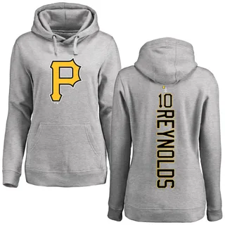 Women's Bryan Reynolds Pittsburgh Pirates Ash Backer Pullover Hoodie