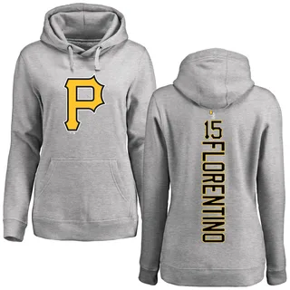 Women's Edward Florentino Pittsburgh Pirates Ash Backer Pullover Hoodie