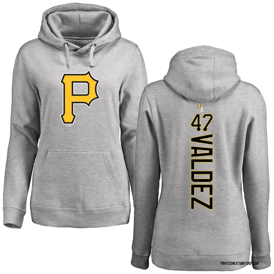 Women's Enmanuel Valdez Pittsburgh Pirates Ash Backer Pullover Hoodie