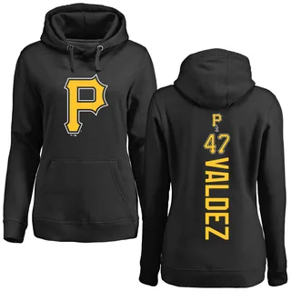 Women's Enmanuel Valdez Pittsburgh Pirates Black Backer Pullover Hoodie