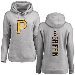 Women's Konnor Griffin Pittsburgh Pirates Ash Backer Pullover Hoodie