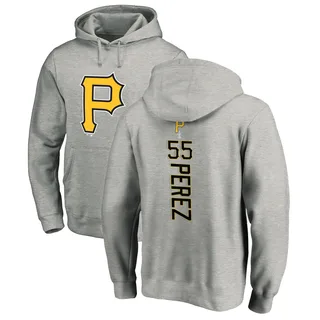 Youth Roberto Perez Pittsburgh Pirates Ash Backer Pullover Hoodie