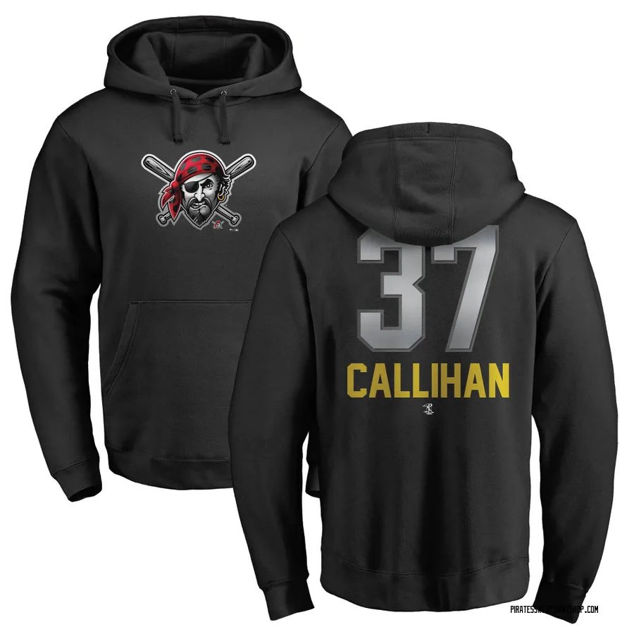Youth Tyler Callihan Pittsburgh Pirates Black Midnight Mascot Pullover Hoodie -