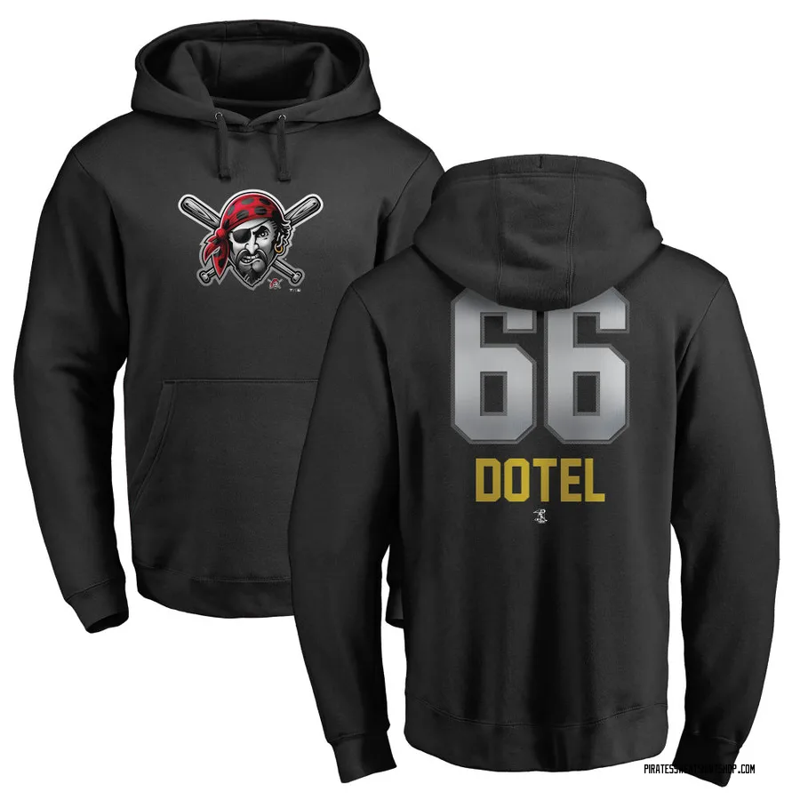 Youth Wilber Dotel Pittsburgh Pirates Black Midnight Mascot Pullover Hoodie -